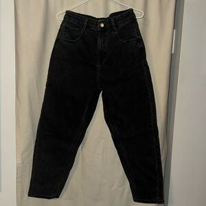 Frank and Oak The Linda Balloon Jean in Washed Black Size 29